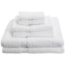 Pike Street 100% Egyptian Cotton 725-Gram 6-Piece Towel Set, White